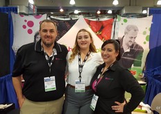 Left to right: Jerald Downs, Mckenzie Downs, and Tania Pereira of Berry People.